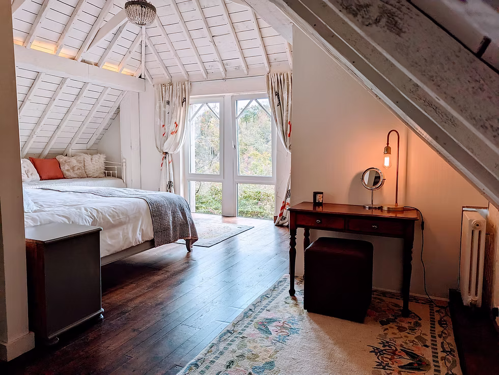 master bedroom with desk